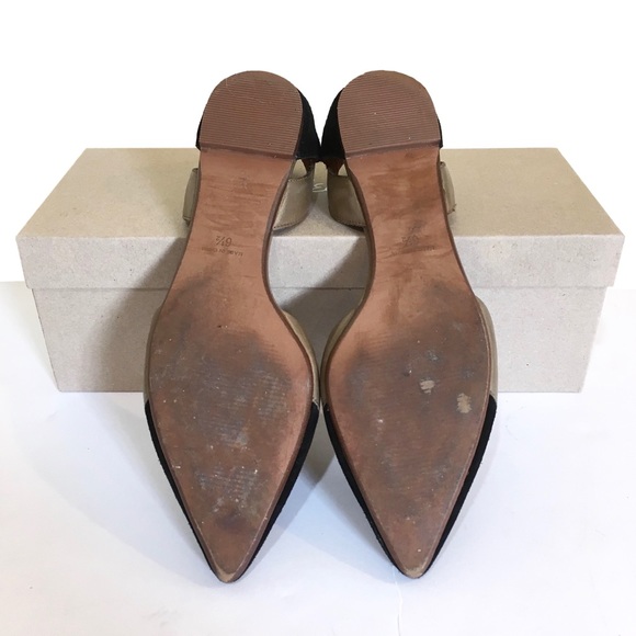 ❤️ Madewell D'Orsay Flats Suede and Olive Leather - Picture 3 of 4